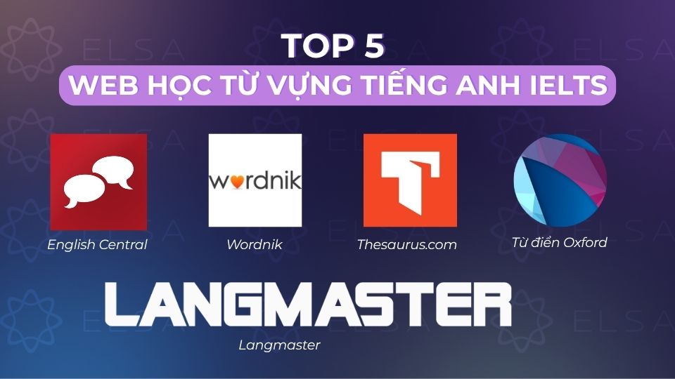 5 web học từ vựng tiếng Anh IELTS