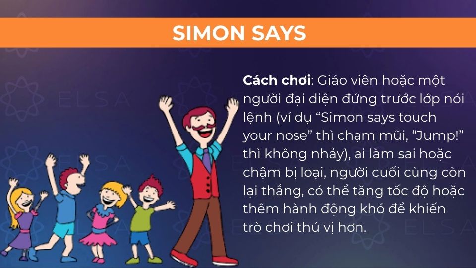 Cách chơi trò Simon says