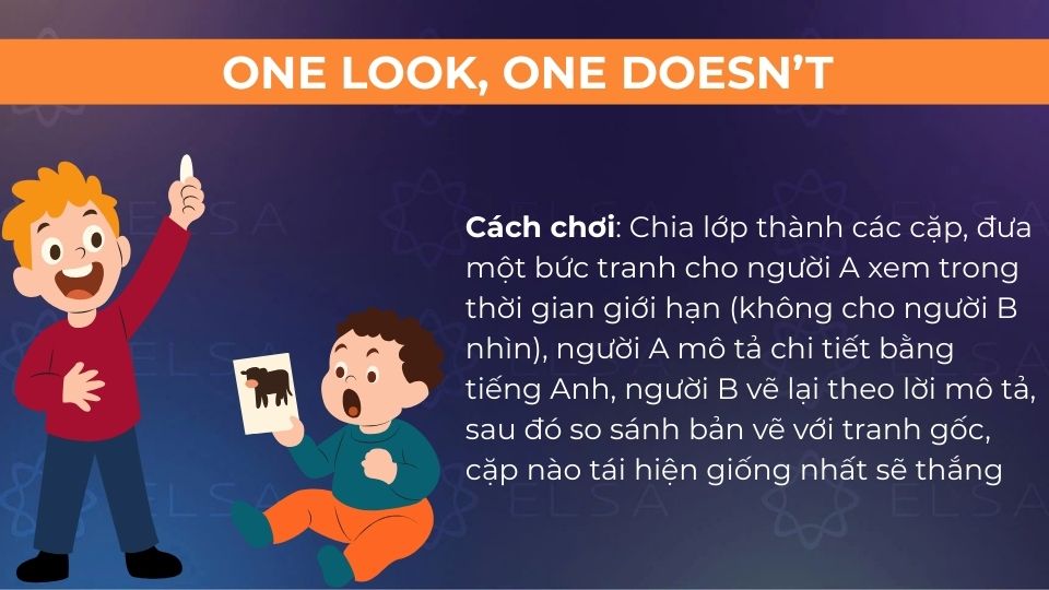 Cách chơi trò One look, One doesn’t