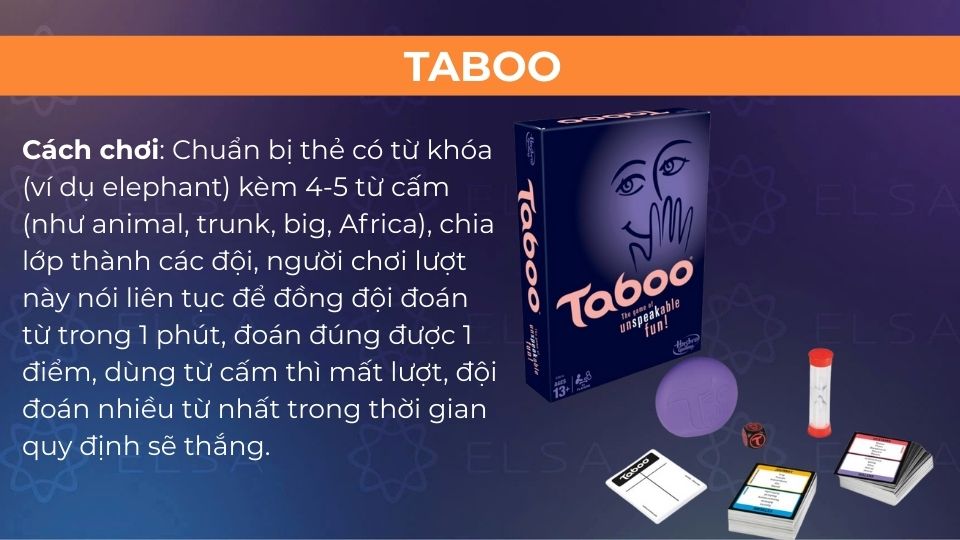 Cách chơi trò chơi Taboo