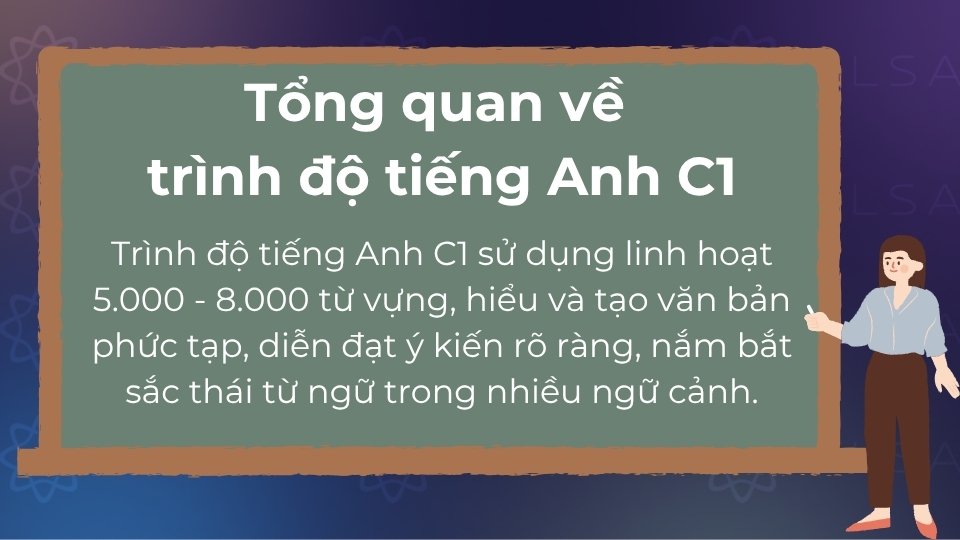 Ở trình độ C1 có thể sử dụng linh hoạt, chính xác và hiểu/diễn đạt các văn bản phức tạp