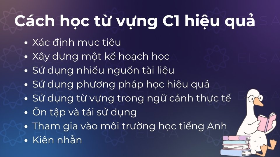 Hướng dẫn cách học từ vựng C1 hiệu quả