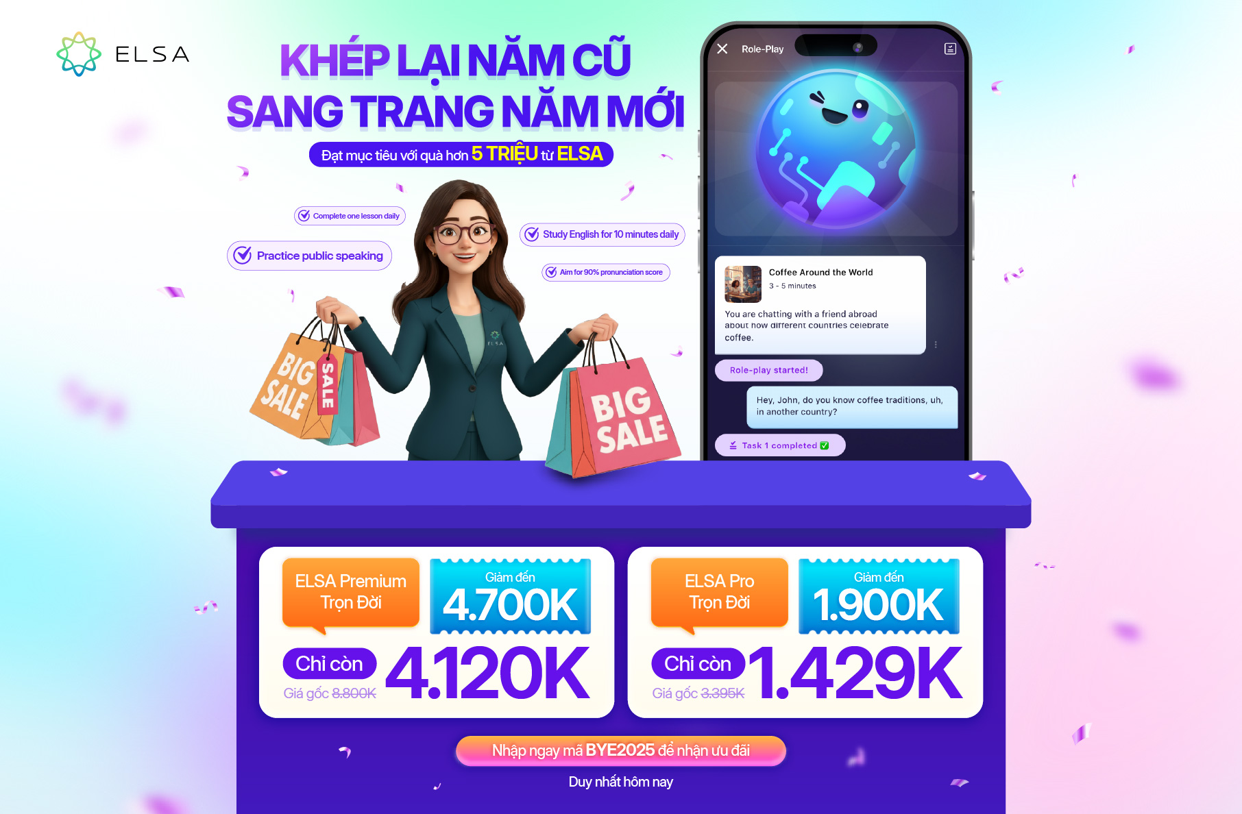 ELSA Pro Trọn Đời