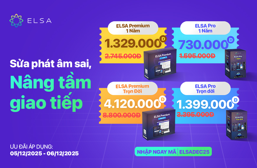 ELSA Pro Trọn Đời