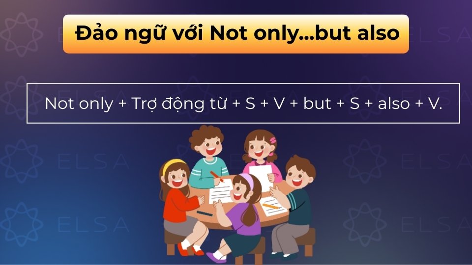 Đảo ngữ với Not only… but also là cấu trúc đảo trợ động từ lên trước chủ ngữ ở mệnh đề Not only