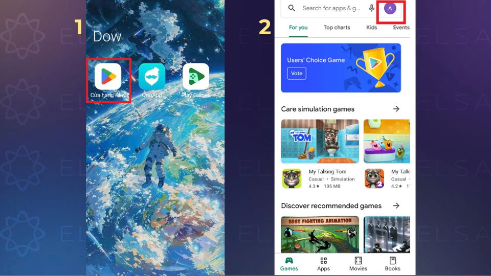 Hướng dẫn cách hủy gói học ELSA Speak qua App trên Android - bước 1, 2 Hướng dẫn cách hủy gói học ELSA Speak qua App trên Android - bước 1, 2