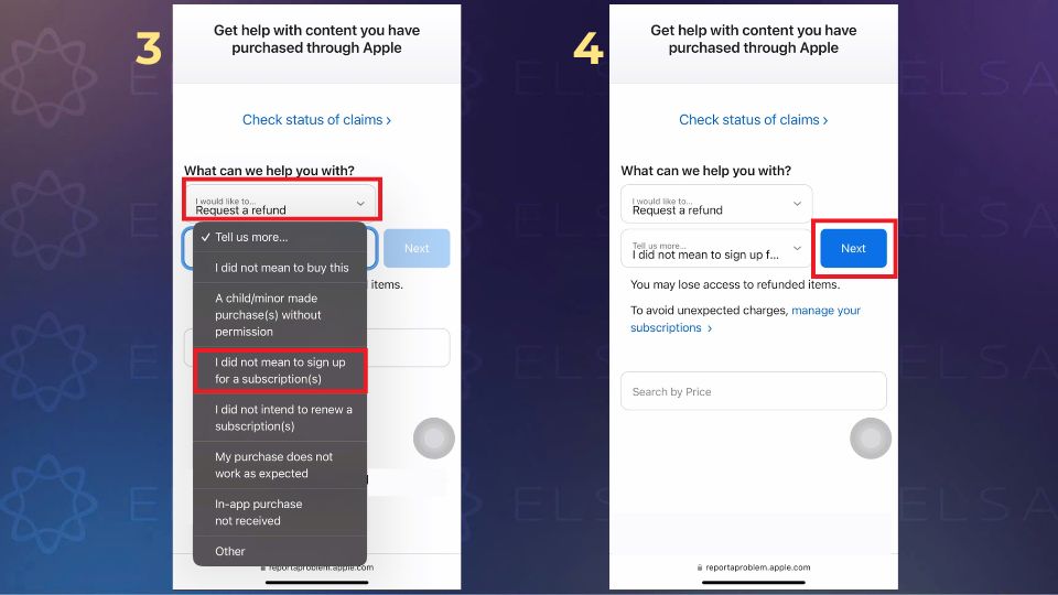 Hướng dẫn yêu cầu hoàn tiền từ Apple bước 3, 4 Hướng dẫn yêu cầu hoàn tiền từ Apple bước 3, 4