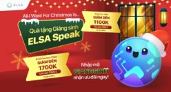 Christmas 2025: Giảm 50% toàn bộ gói ELSA Speak