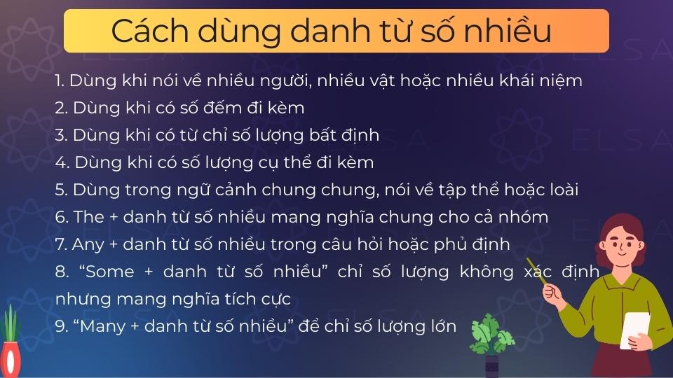 Danh từ số nhiều dùng để chỉ nhiều người, vật hoặc khái niệm Danh từ số nhiều dùng để chỉ nhiều người, vật hoặc khái niệm