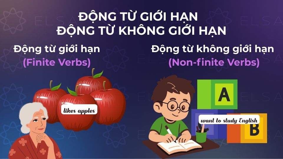 Phân biệt động từ giới hạn và động từ không giới hạn Phân biệt động từ giới hạn và động từ không giới hạn