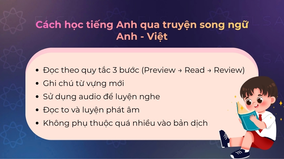 Áp dụng những mẹo nhỏ để việc học tiếng Anh bằng truyện song ngữ dễ dàng hơn Áp dụng những mẹo nhỏ để việc học tiếng Anh bằng truyện song ngữ dễ dàng hơn
