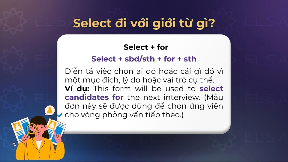 Cách dùng của cấu trúc select for