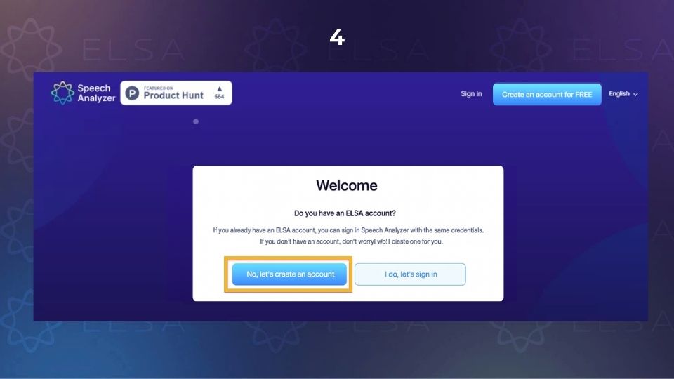 Hướng dẫn đăng ký dùng thử ELSA Speech Analyzer - bước 4
