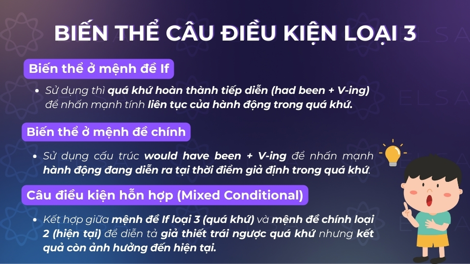Một số biến thể của câu điều kiện loại 3