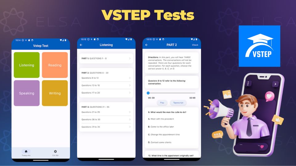 App luyện thi VSTEP miễn phí - VSTEP Tests App luyện thi VSTEP miễn phí - VSTEP Tests