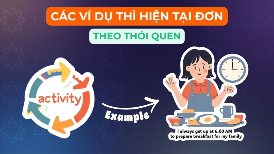 Các ví dụ thì hiện tại đơn theo cách dùng thói quen