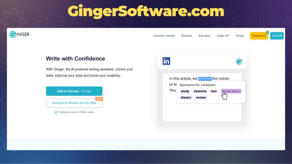 ​Web sắp xếp từ tiếng Anh thành câu hoàn chỉnh GingerSoftware.com