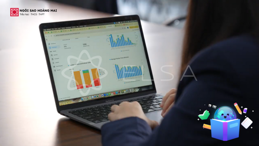 ELSA Dashboard helping teachers saving administrative tasks, part of blended learning model