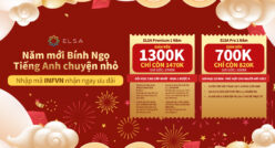 Dành riêng cho tháng này: ELSA Speak ưu đãi ĐẾN 1.3 Triệu