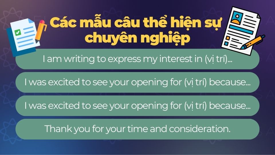 Các mẫu câu thể hiện sự chuyên nghiệp Các mẫu câu thể hiện sự chuyên nghiệp