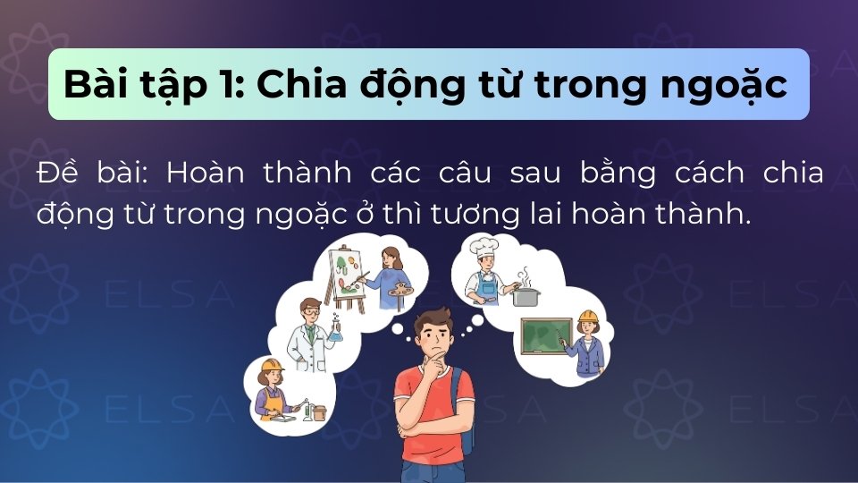 Thực hành chia động từ thì tương lai hoàn thành ngay để ghi nhớ cấu trúc Thực hành chia động từ thì tương lai hoàn thành ngay để ghi nhớ cấu trúc