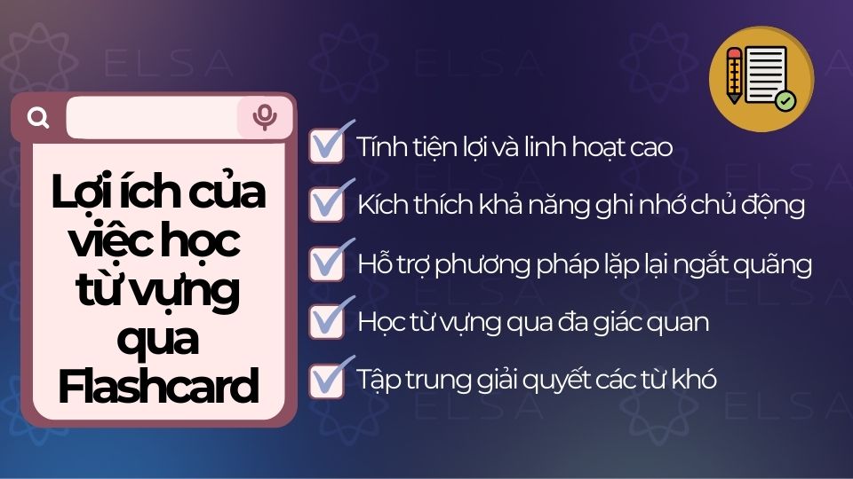 Lợi ích của việc học từ vựng qua Flashcard Lợi ích của việc học từ vựng qua Flashcard
