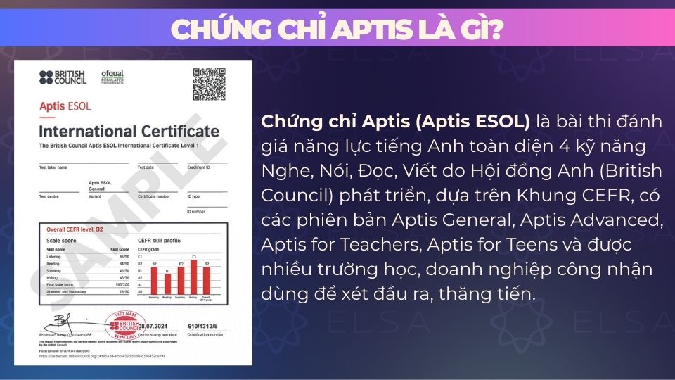 Aptis ESOL là lựa chọn tối ưu cho những ai muốn đánh giá năng lực tiếng Anh Aptis ESOL là lựa chọn tối ưu cho những ai muốn đánh giá năng lực tiếng Anh