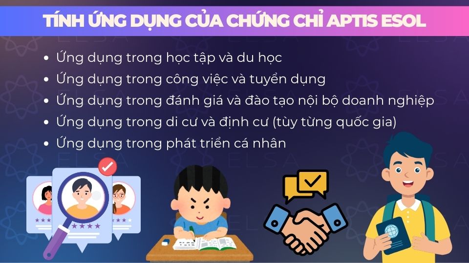 Chứng chỉ Aptis ESOL được đánh giá cao Chứng chỉ Aptis ESOL được đánh giá cao