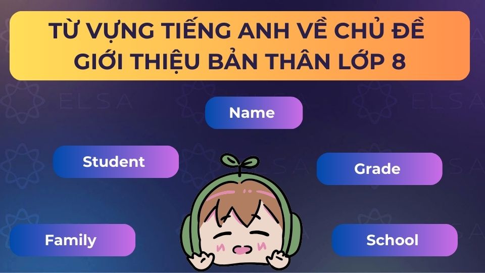 Một số từ vựng chủ đề giới thiệu bản thân lớp 8