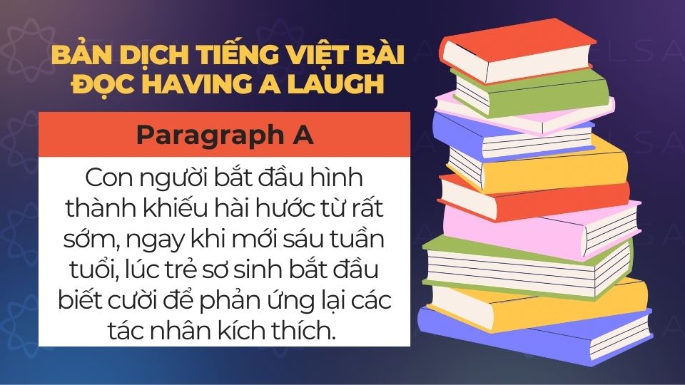 Bản dịch tiếng Việt bài đọc Having a Laugh Bản dịch tiếng Việt bài đọc Having a Laugh