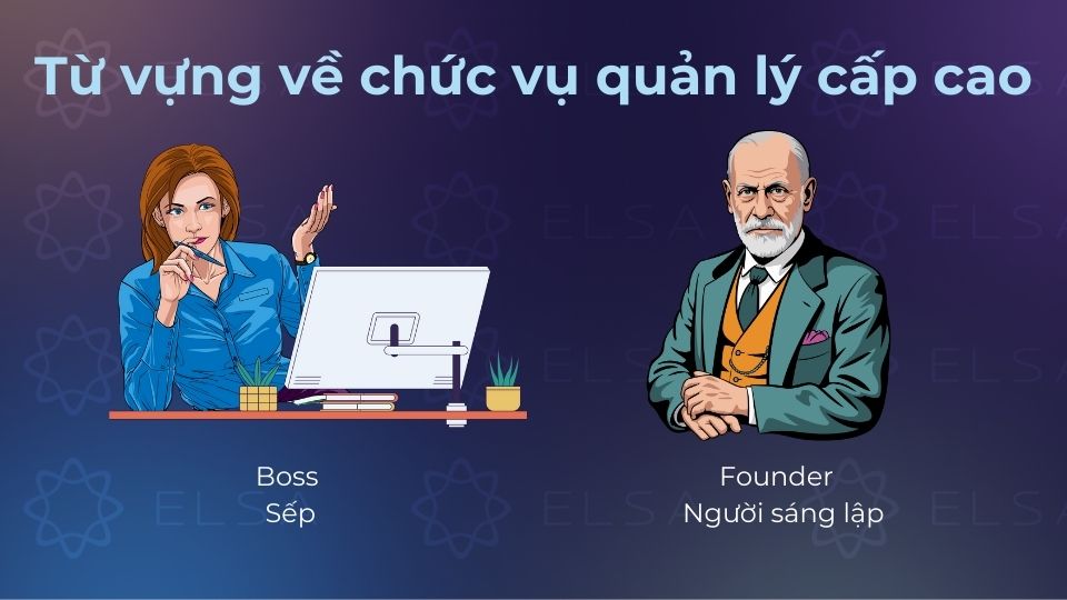 Chức vụ quản lý cấp cao phổ biến nhất dùng trong tiếng Anh
