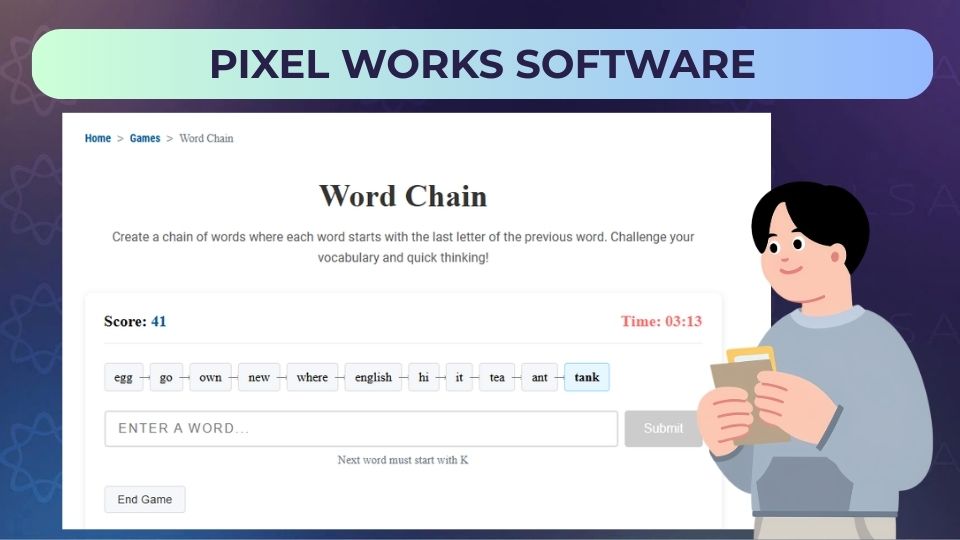 Pixel Works Software – Word Chain