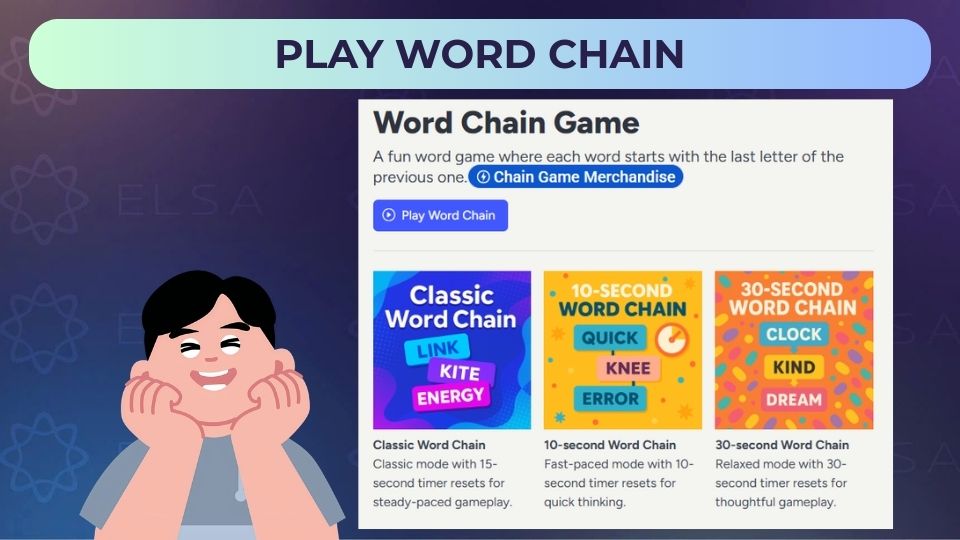 Website chơi game nối từ tiếng Anh - Play Word Chain