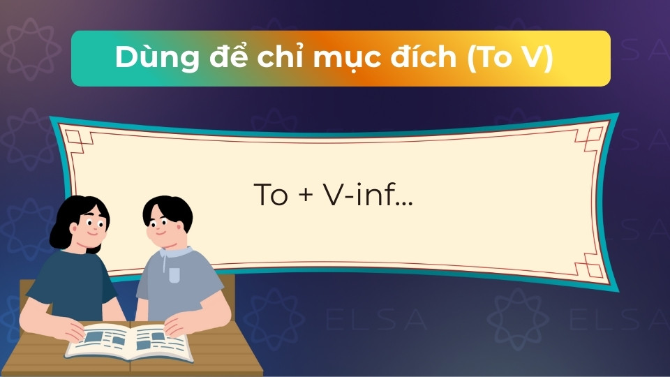 Cấu trúc To + V được dùng ngay sau Why để trả lời nhanh cho mục đích của hành động