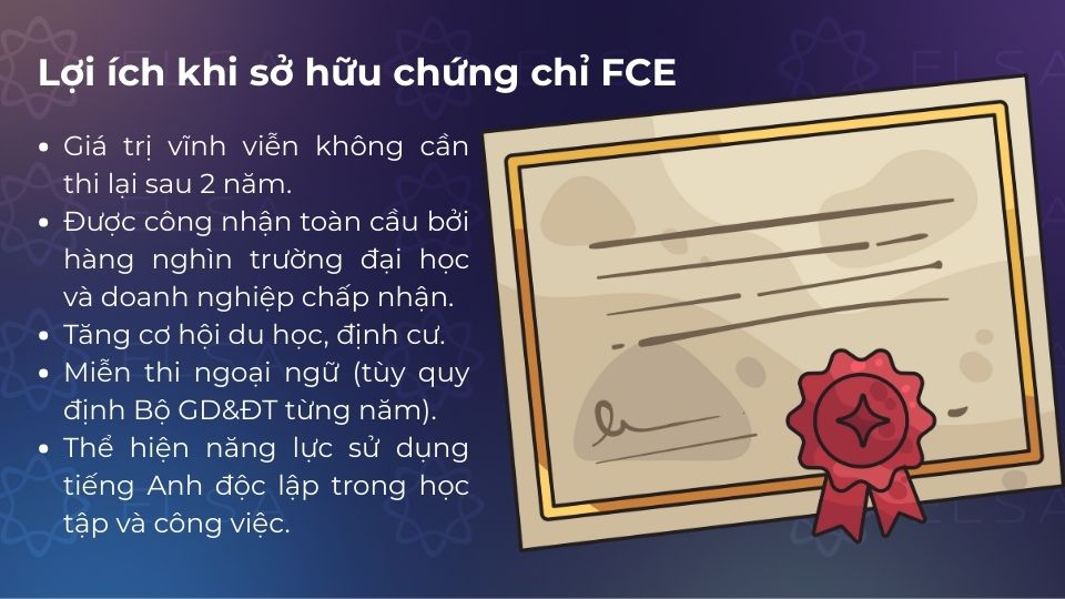 Lợi ích khi sở hữu chứng chỉ FCE