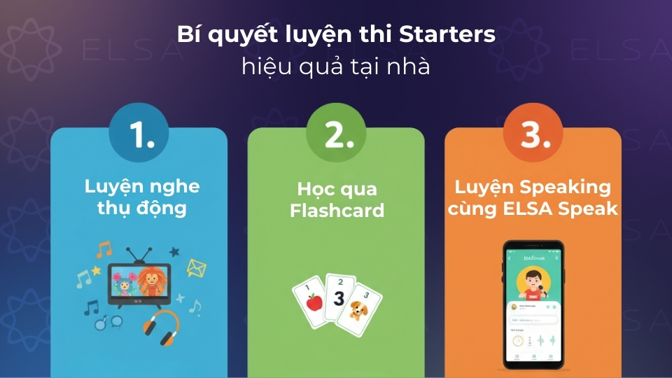3 cách luyện thi Starters tại nhà hiệu quả