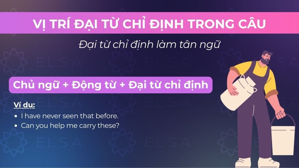 Cấu trúc đại từ chỉ định làm tân ngữ trong câu Cấu trúc đại từ chỉ định làm tân ngữ trong câu