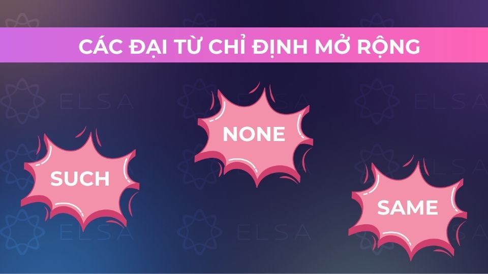 Các đại từ chỉ định mở rộng Các đại từ chỉ định mở rộng