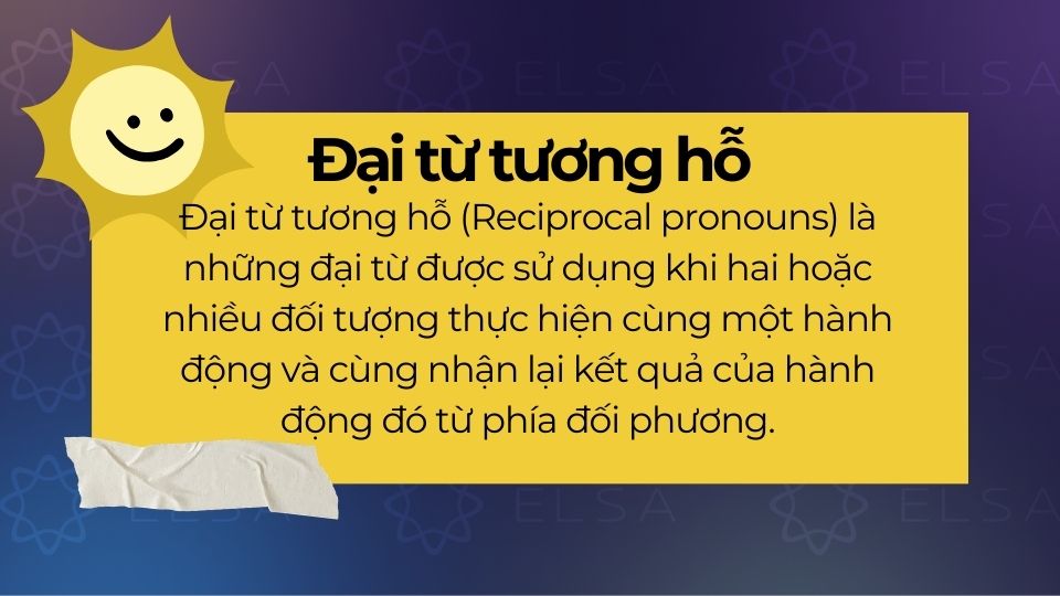 Đại từ tương hỗ là gì? Định nghĩa Đại từ tương hỗ là gì trong tiếng Anh