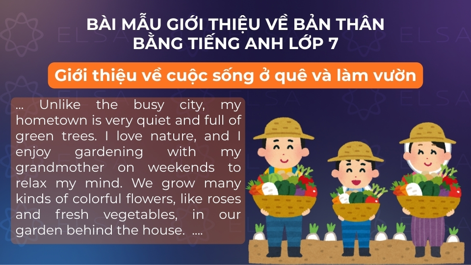 Bài mẫu giới thiệu về bản thân bằng tiếng Anh lớp 7 số 13