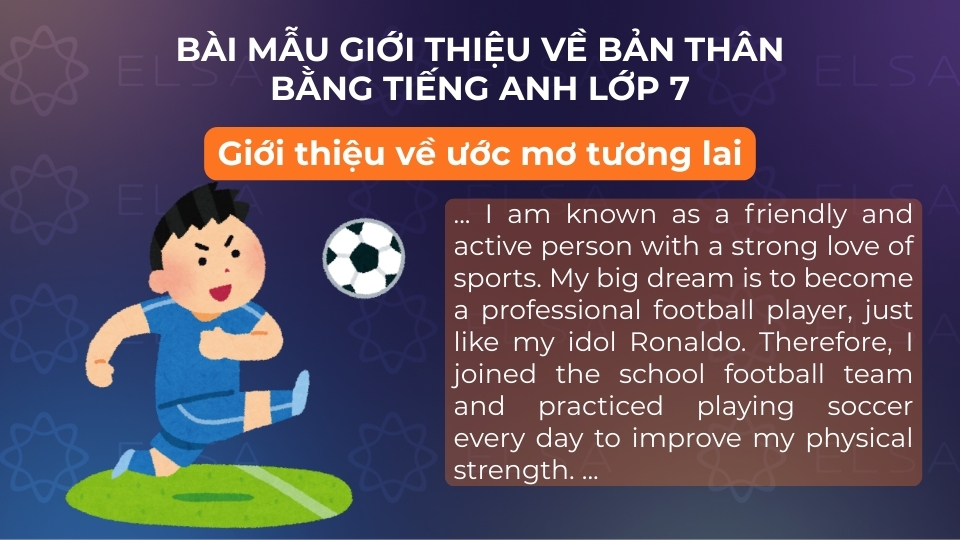 Bài mẫu giới thiệu về bản thân bằng tiếng Anh lớp 7 số 4