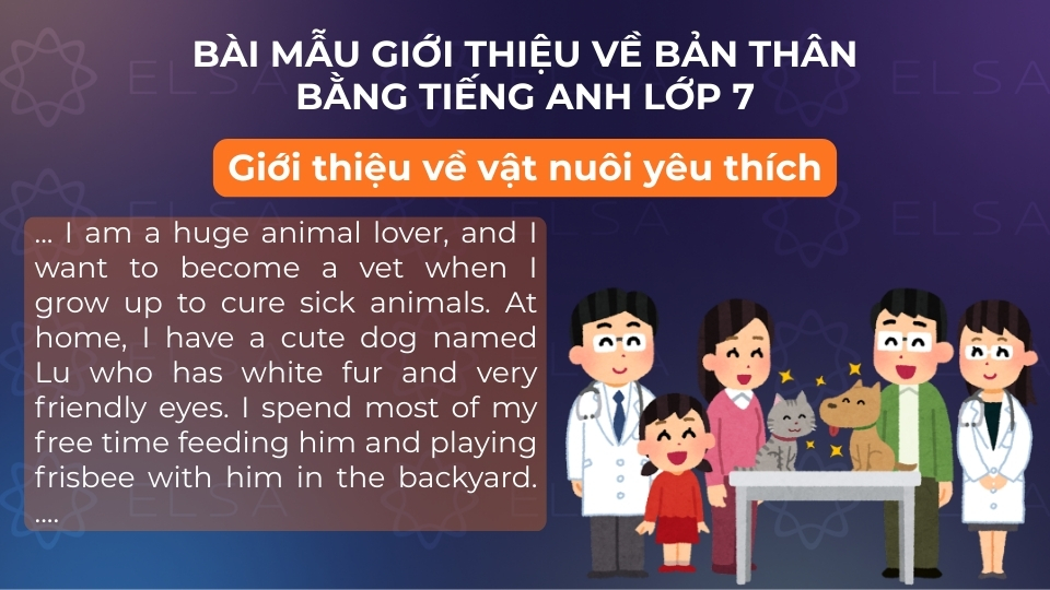 Bài mẫu giới thiệu về bản thân bằng tiếng Anh lớp 7 số 7