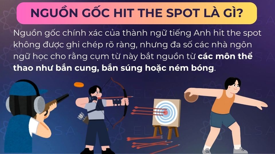Hit the spot bắt nguồn từ các môn thể thao