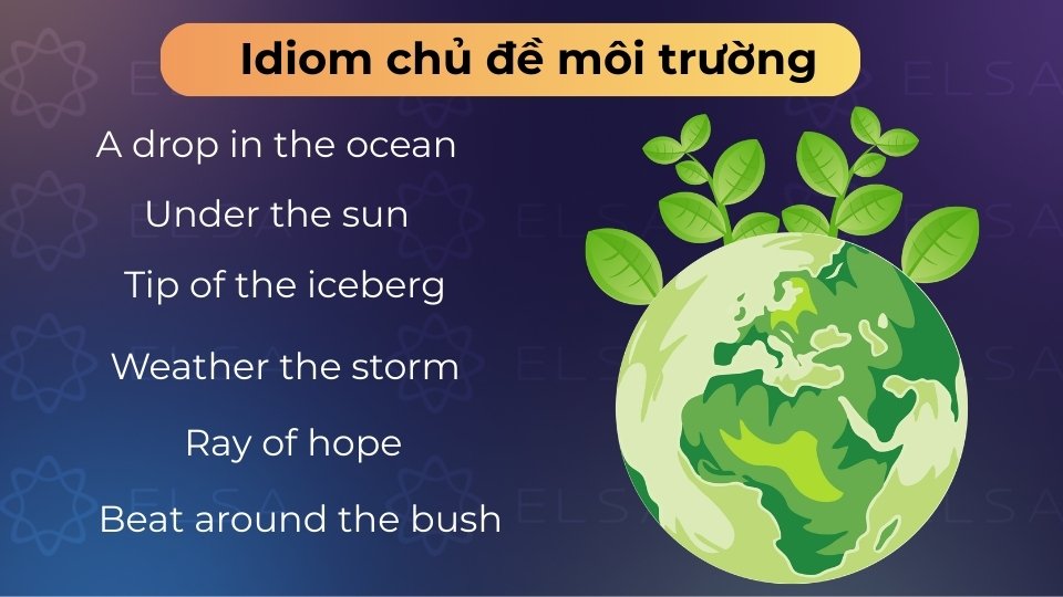 Idioms môi trường giúp bạn thảo luận về thiên nhiên và các vấn đề sinh thái hiệu quả Idioms môi trường giúp bạn thảo luận về thiên nhiên và các vấn đề sinh thái hiệu quả