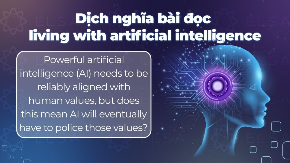 Dịch nghĩa bài đọc living with artificial intelligence