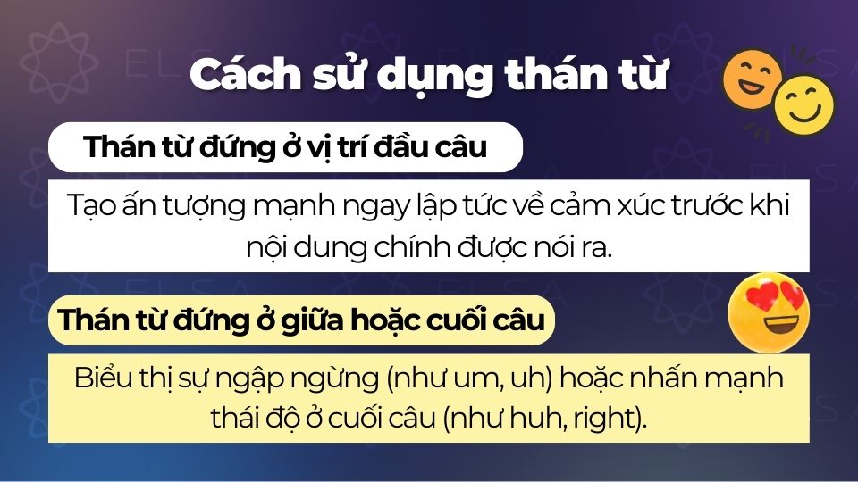 Cách sử dụng thán từ trong tiếng Anh