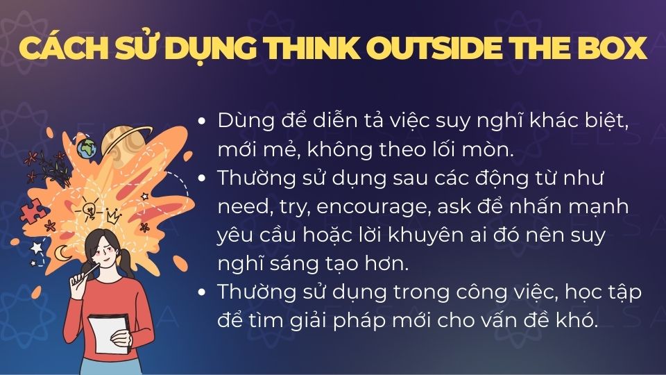 3 cách sử dụng Think outside the box
