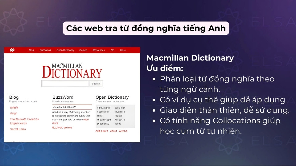 Trang Macmillan Dictionary được đánh giá cao bởi trải nghiệm người dùng và tính học thuật