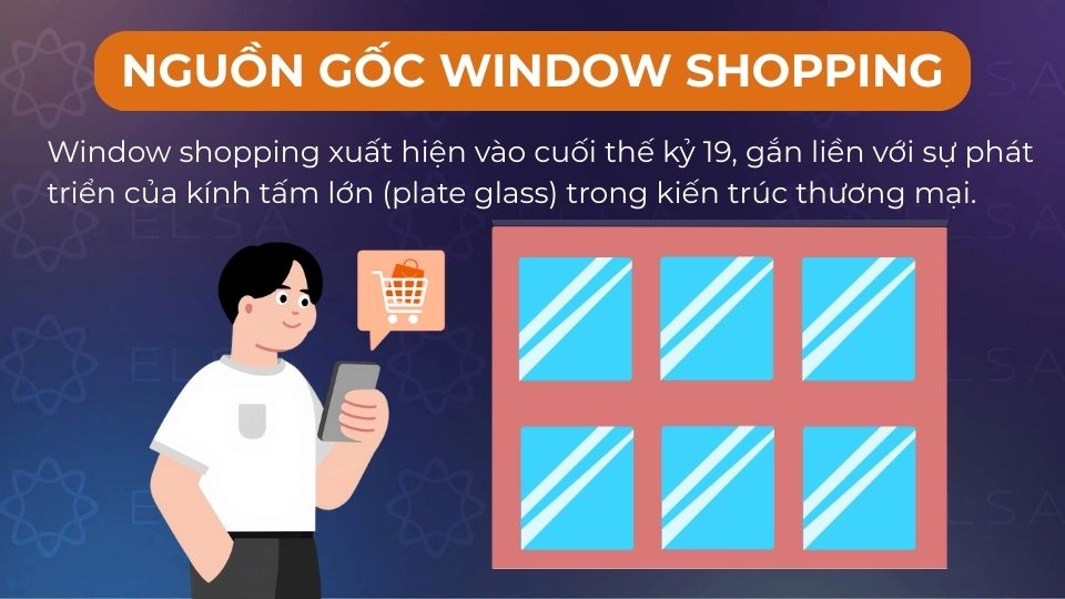 Window shopping xuất hiện vào cuối thế kỷ 19