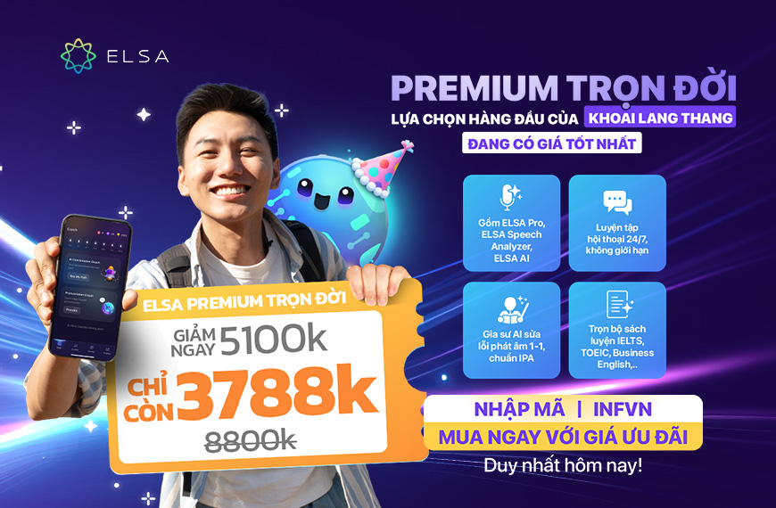 ELSA Premium Trọn Đời